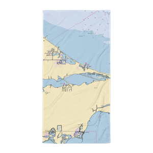 Safe Harbor Lakefront (Lacarne, OH) NOAA Chart Towel