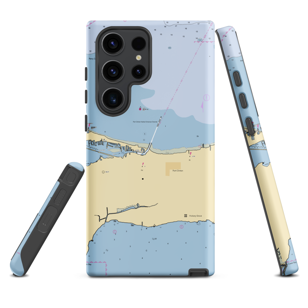 Drawbridge Marina (Gypsum, OH) NOAA Chart Samsung Phone Case Samsung Galaxy S23 Ultra model shown