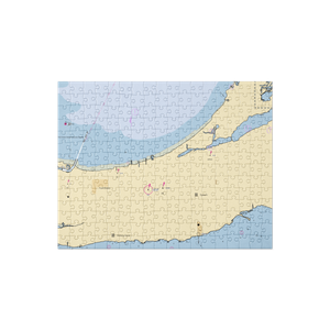 Knecht's Beach & Marina (Gypsum, OH) NOAA Chart Jigsaw Puzzle