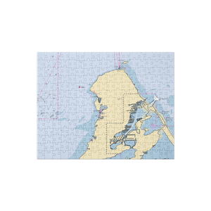 Catawba Island Club (Gypsum, OH) NOAA Chart Jigsaw Puzzle