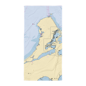 Northwest Catawba Marina (Gypsum, OH) NOAA Chart Towel