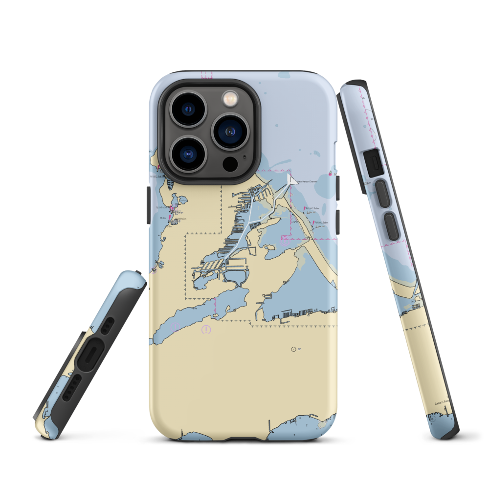 Catawba Cascades Marina (Gypsum, OH) NOAA Chart  Tough iPhone Case iPhone 13 Pro model shown