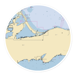 Marine City Yacht Club (Lakeside Marblehead, OH) NOAA Chart Sticker