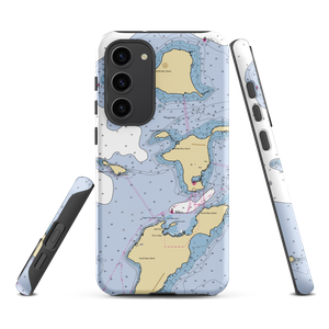 Burgundy Bay Marina (Middle Bass, OH) NOAA Chart Samsung Phone Case