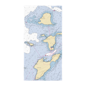 Burgundy Bay Marina (Middle Bass, OH) NOAA Chart Towel