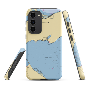 Plymouth Shore On The Bay (Lakeside Marblehead, OH) NOAA Chart Samsung Phone Case