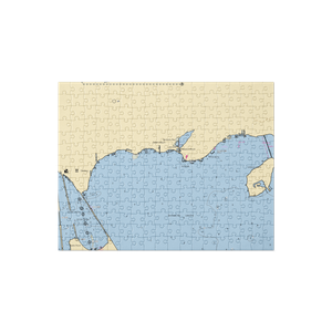 Plymouth Shore On The Bay (Lakeside Marblehead, OH) NOAA Chart Jigsaw Puzzle