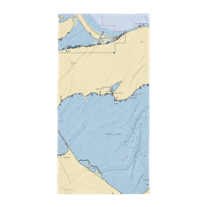 Plymouth Shore On The Bay (Lakeside Marblehead, OH) NOAA Chart Towel