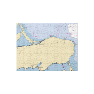 Marblehead Harbor (Lakeside Marblehead, OH) NOAA Chart Jigsaw Puzzle