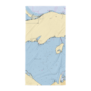 South Beach Resort (Lakeside Marblehead, OH) NOAA Chart Towel