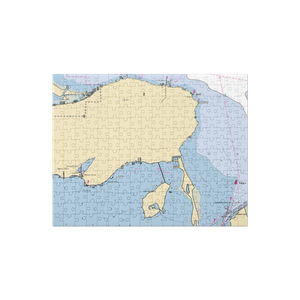 Pleasant View Marina (Lakeside Marblehead, OH) NOAA Chart Jigsaw Puzzle