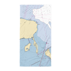 Bay Point Marina and Resort (Lakeside Marblehead, OH) NOAA Chart Towel