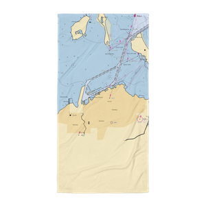 Paper District Marina (Sandusky, OH) NOAA Chart Towel