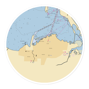 Paper District Marina (Sandusky, OH) NOAA Chart Sticker