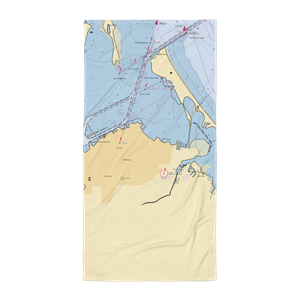 Cross View Marine Services (Sandusky, OH) NOAA Chart Towel