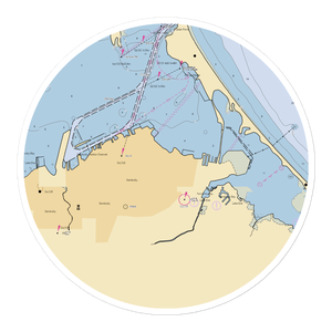 Cross View Marine Services (Sandusky, OH) NOAA Chart Sticker