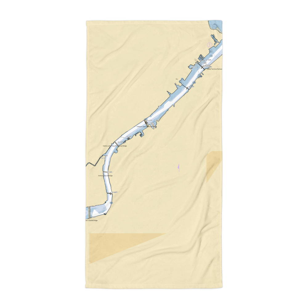 The Real Seafood Co. (Toledo, OH) NOAA Chart Towel 