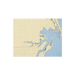 Lake & Trail Power Sports (Erie, MI) NOAA Chart Jigsaw Puzzle