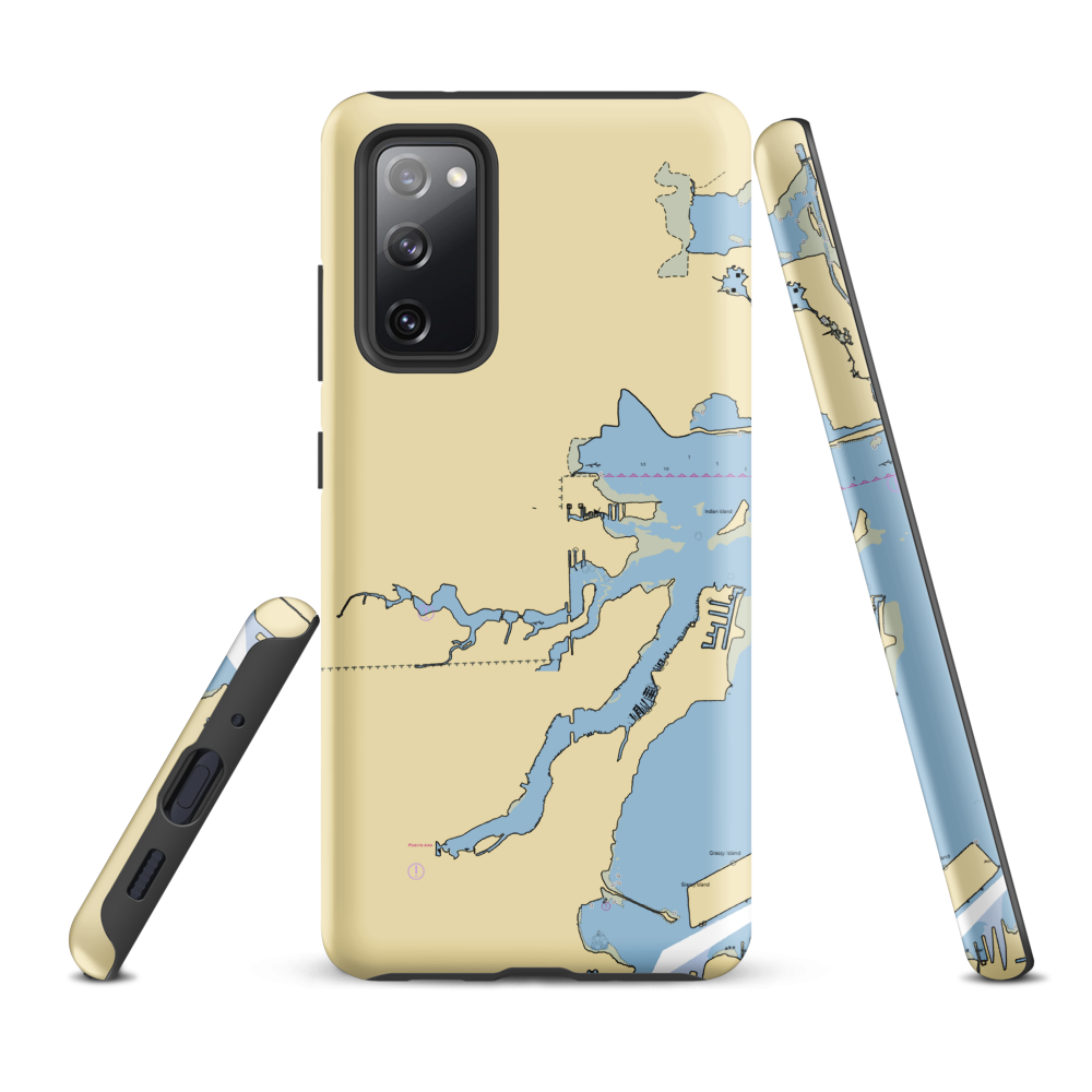 State Line Marina Inc (Erie, MI) NOAA Chart Samsung Phone Case Samsung Galaxy S20 FE model shown