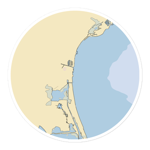 Luna Pier Harbor Club (Luna Pier, MI) NOAA Chart Sticker