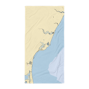 Safe Harbor Toledo Beach (Luna Pier, MI) NOAA Chart Towel