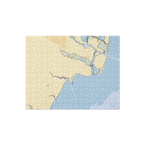 Trout's Yacht Basin (Newport, MI) NOAA Chart Jigsaw Puzzle