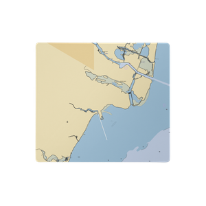 Trout's Yacht Basin (Newport, MI) NOAA Chart  Gaming Mouse Pad