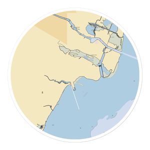 Trout's Yacht Basin (Newport, MI) NOAA Chart Sticker