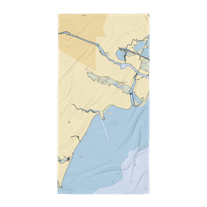 OPMBC & Marina (Newport, MI) NOAA Chart Towel