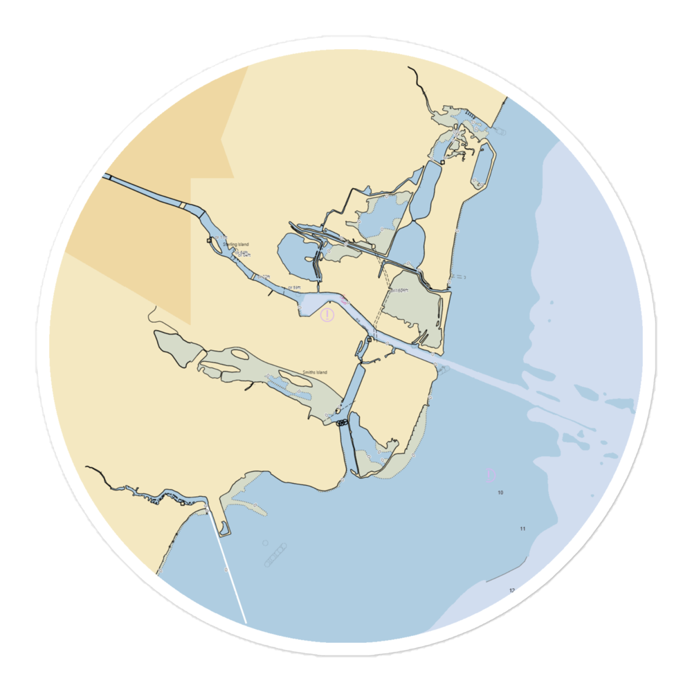 River Raisin Marina and Campground (Newport, MI) NOAA Chart Sticker 