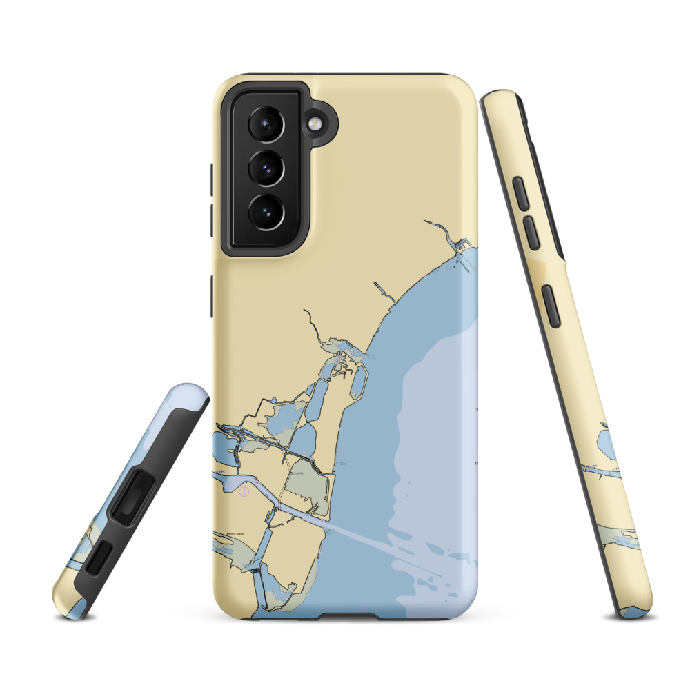 Detroit Beach Boat Club (Newport, MI) NOAA Chart Samsung Phone Case Samsung Galaxy S21 FE model shown