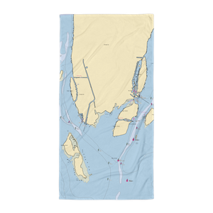 Captain Jim's Marina and Kayak (Trenton, MI) NOAA Chart Towel