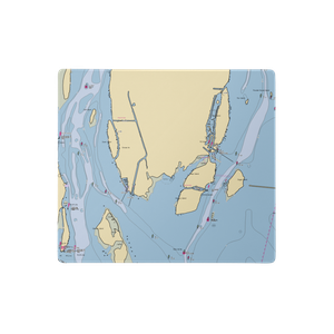 Captain Jim's Marina and Kayak (Trenton, MI) NOAA Chart  Gaming Mouse Pad