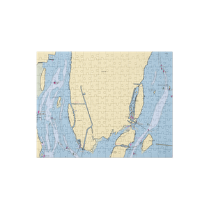 Gibraltar Boat Yard Inc (Trenton, MI) NOAA Chart Jigsaw Puzzle