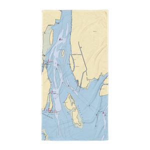 Humbug Marina (Grosse Ile, MI) NOAA Chart Towel