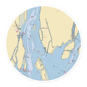 Humbug Marina (Grosse Ile, MI) NOAA Chart Sticker