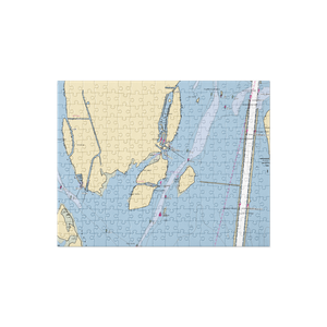 Grosse Ile Yacht Club (Grosse Ile, MI) NOAA Chart Jigsaw Puzzle