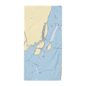 Grosse Ile Yacht Club (Grosse Ile, MI) NOAA Chart Towel