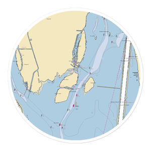 Grosse Ile Yacht Club (Grosse Ile, MI) NOAA Chart Sticker