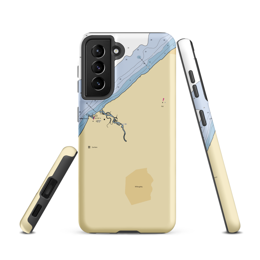 East Bank Marina (Eastlake, OH) NOAA Chart Samsung Phone Case Samsung Galaxy S21 model shown