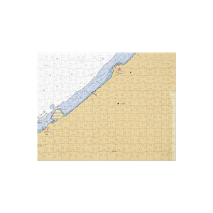 Shoreby Club Newport Harbor (Cleveland, OH) NOAA Chart Jigsaw Puzzle