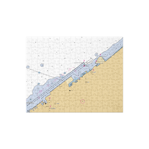 East 55th St Marina (Cleveland, OH) NOAA Chart Jigsaw Puzzle