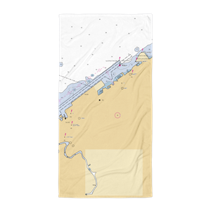 Lakeside Yacht Club (Cleveland, OH) NOAA Chart Towel