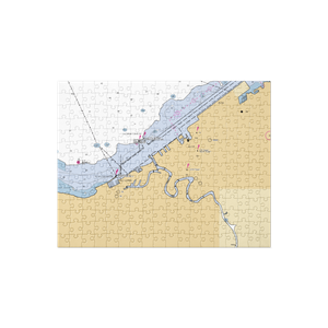 Riverfront Yacht Service (Cleveland, OH) NOAA Chart Jigsaw Puzzle