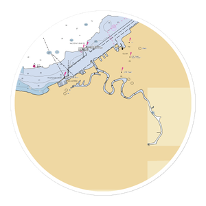 Rivergate Park Marina (Cleveland, OH) NOAA Chart Sticker