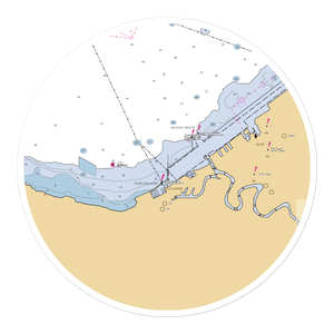 Whiskey Island Marina Office (Cleveland, OH) NOAA Chart Sticker