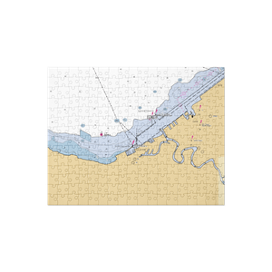 Olde River Yacht Club (Cleveland, OH) NOAA Chart Jigsaw Puzzle