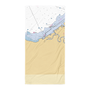 Ivancic Marine (Cleveland, OH) NOAA Chart Towel