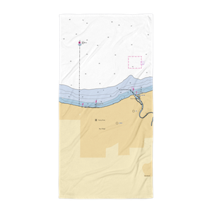 Bradstreet Fishing Pier (Rocky River, OH) NOAA Chart Towel