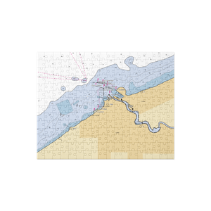 Lorain Harbor Boat Club (Lorain, OH) NOAA Chart Jigsaw Puzzle